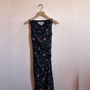 Floral ruched dress